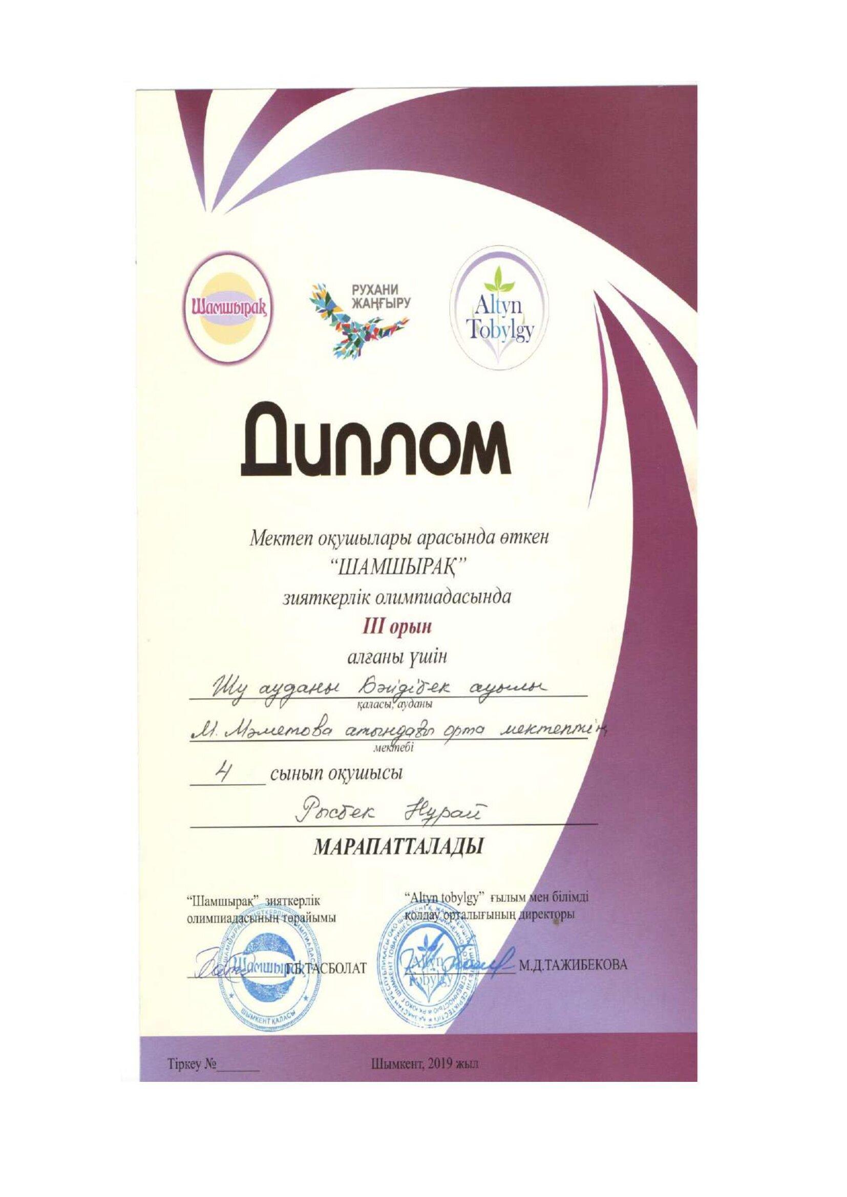 Мектеп  рейтингісі