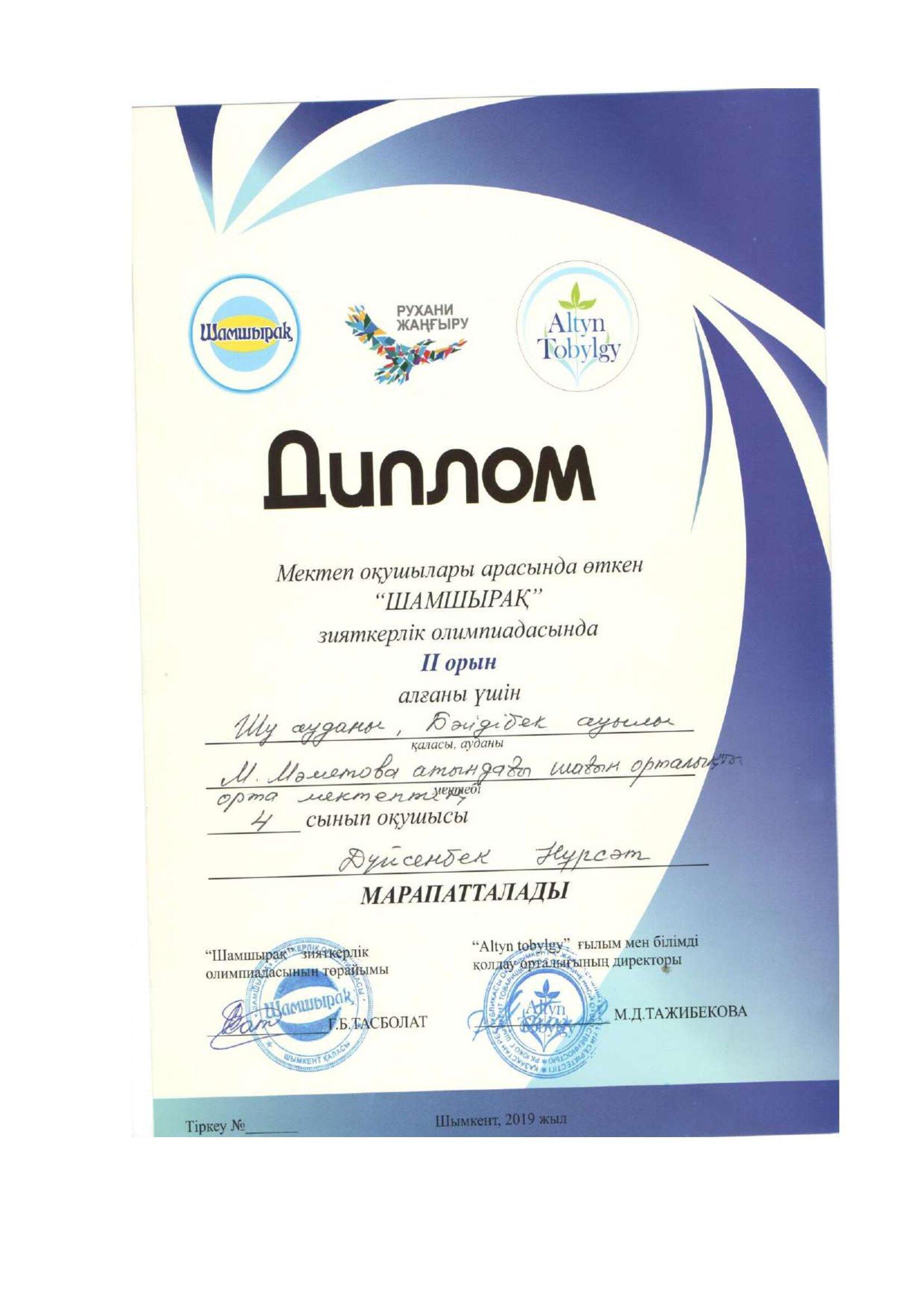 Мектеп  рейтингісі