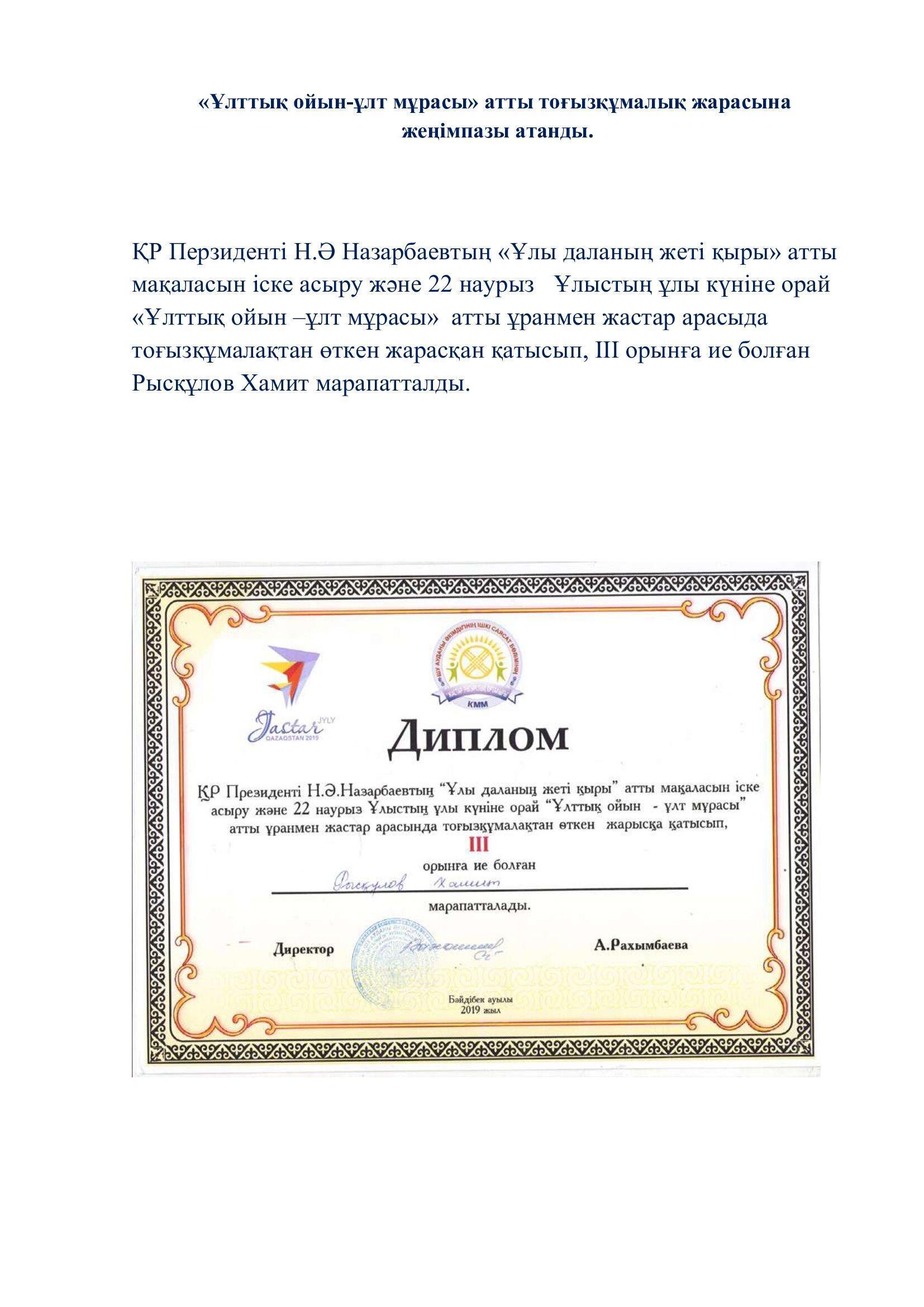 Мектеп  рейтингісі