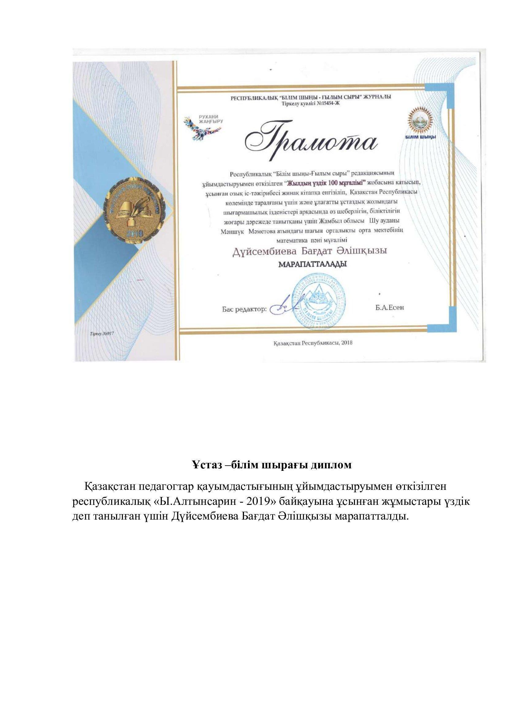 Мектеп  рейтингісі